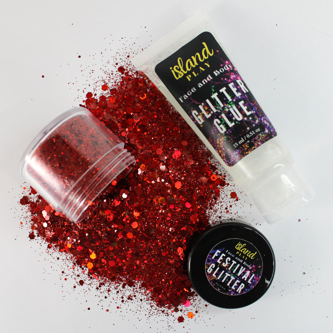 Hot Red - Festival Glitter (10g)