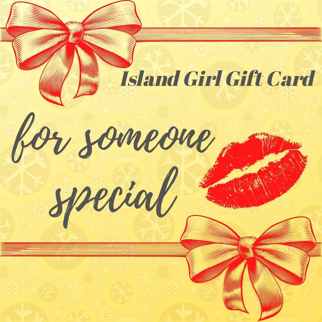 Island Girl Gift Card (Posted Cards)
